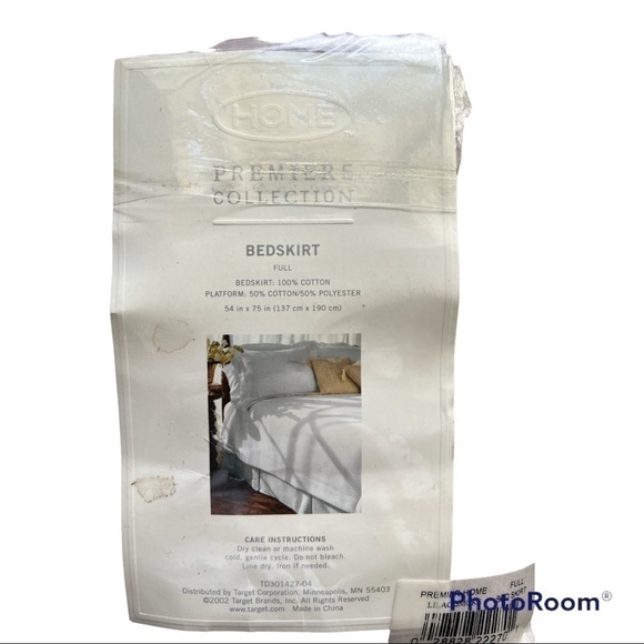 Full Size Lilac Smoke Bed Skirt - Picture 3 of 5